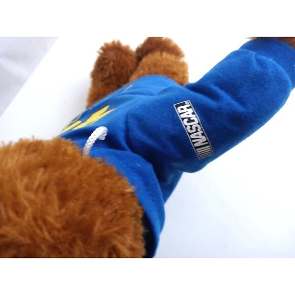 Nascar Jimmie Johnson Hoodie Teddy Bear #48 Henrdix Motors Plush Blue Yellow - Picture 6 of 6
